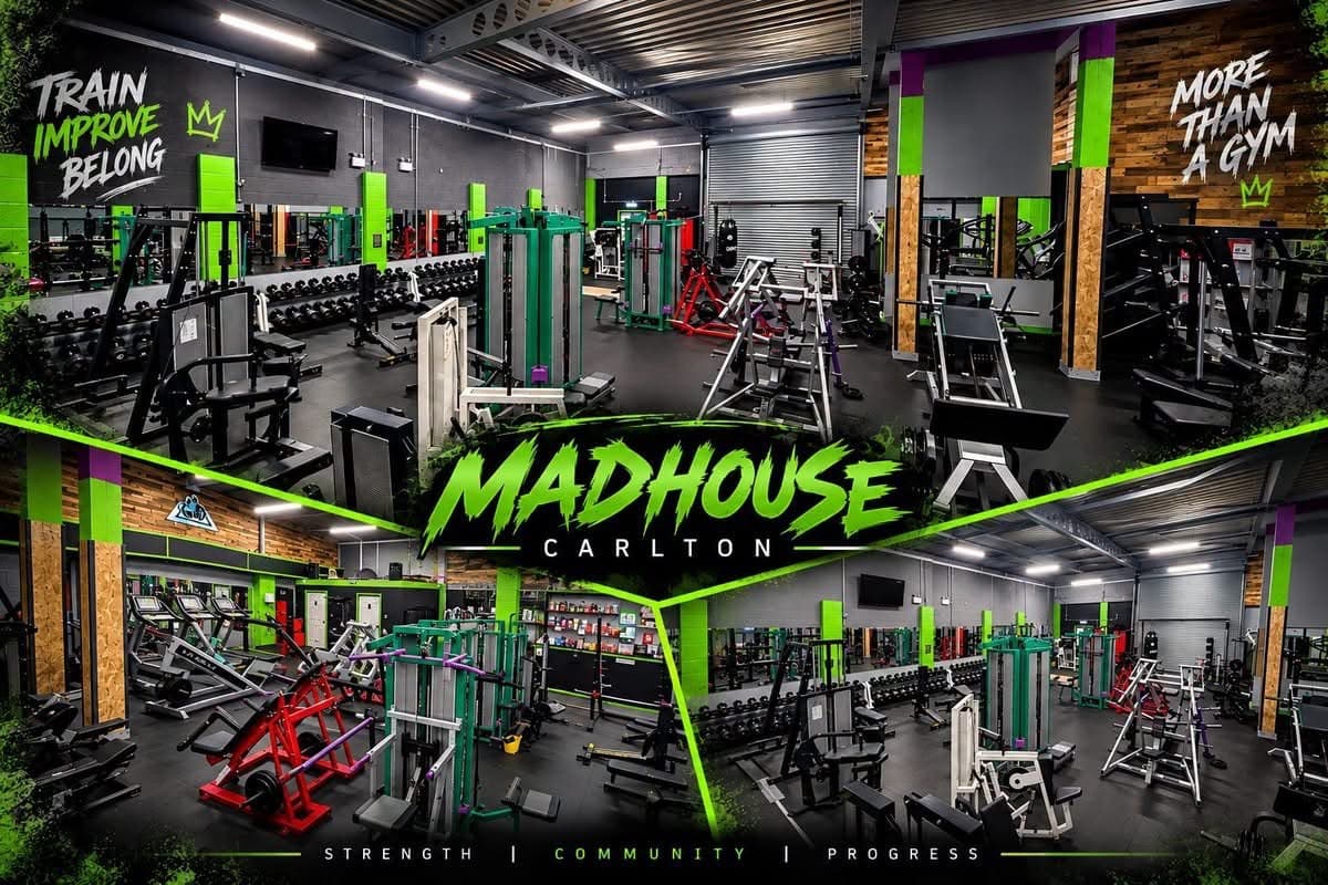 Madhouse Carlton gym-floor collage